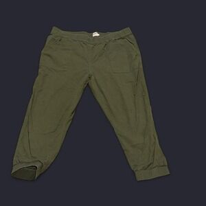 Levi's Olive Green Jogger‎ Pants Women's XL Elastic Waist
